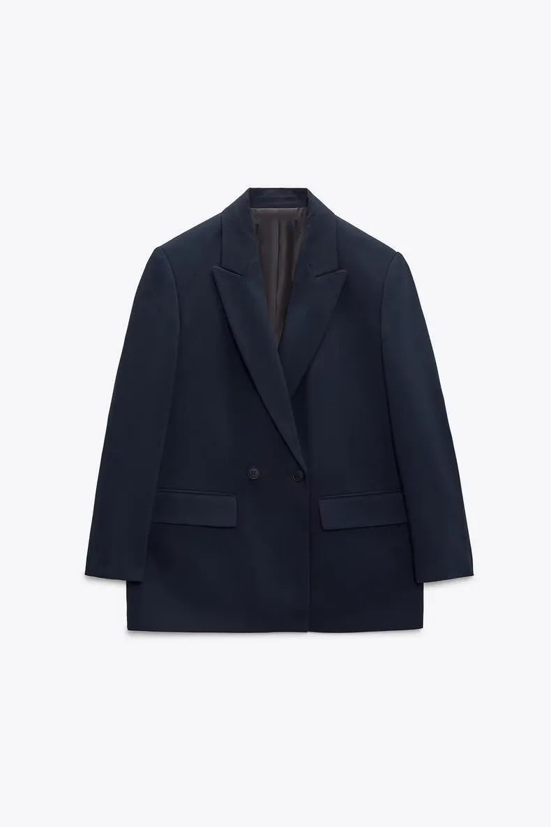 Draft UrbanEase Double-Breasted Blazer