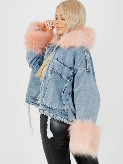 JACKET FAUX FUR TERRY