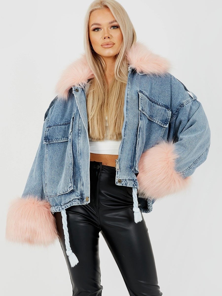 JACKET FAUX FUR TERRY