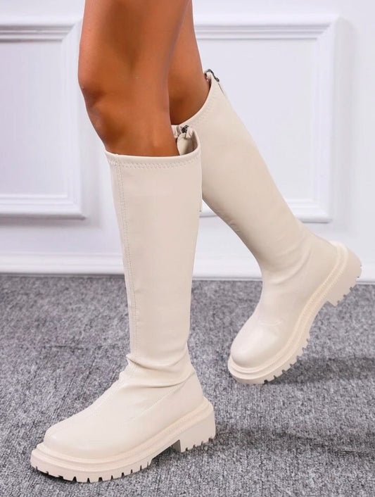 SABRINA - KNEE HIGH CHUNKY SOLE BOOTS