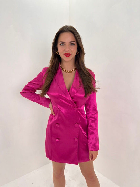 Zara blazer dress - Fuchsia